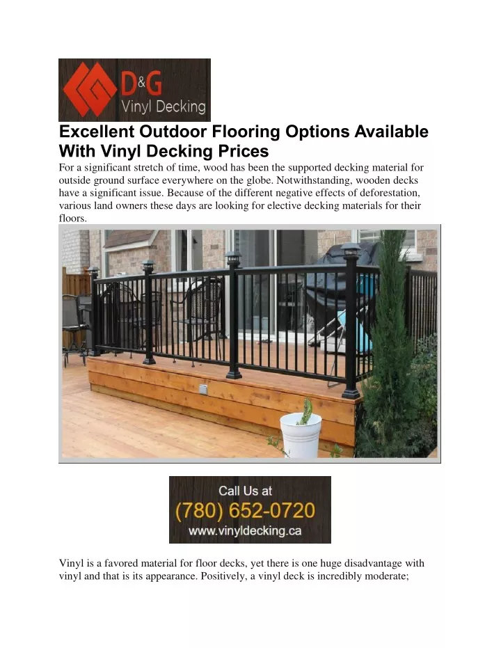 excellent outdoor flooring options available with