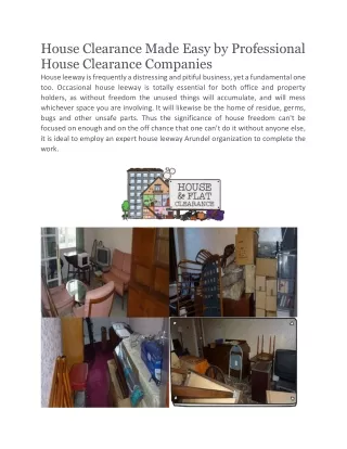 House Clearance | Houseandflatclearance.co.uk