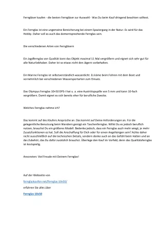 ferngl ser kaufen die besten ferngl