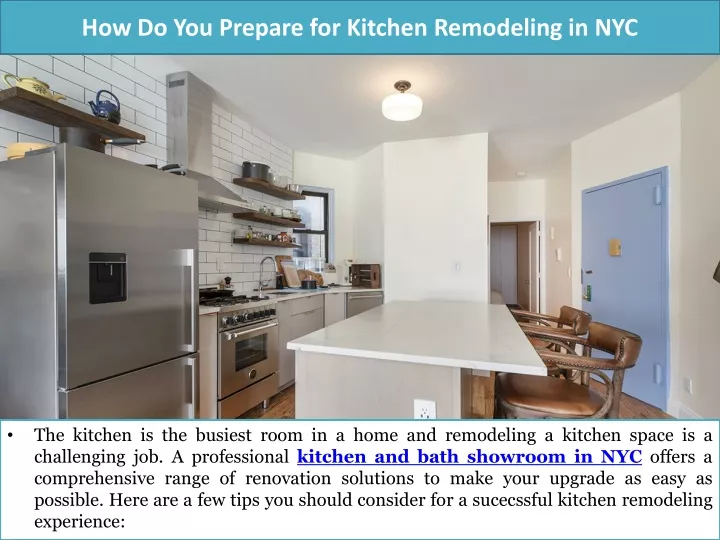 how do you prepare for kitchen remodeling in nyc