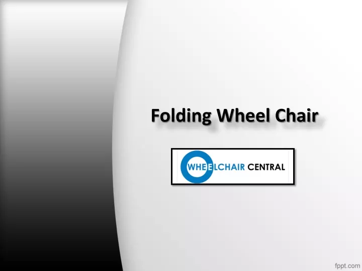 folding wheel chair