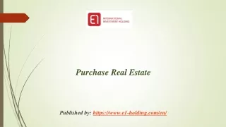 Purchase Real Estate