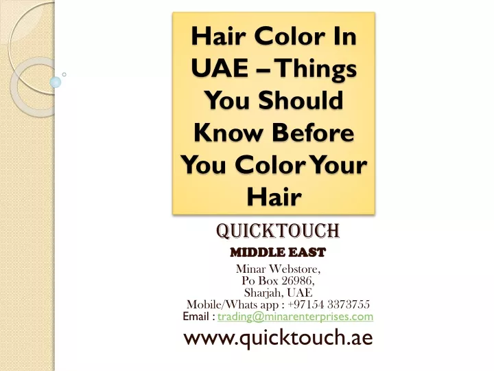 hair color in uae things you should know before you color your hair