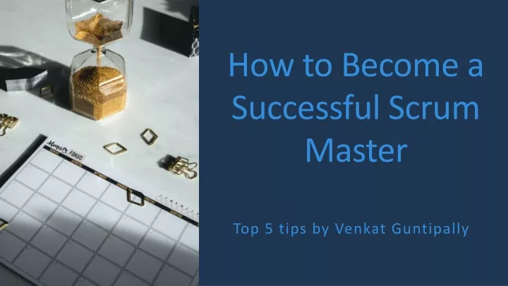 how to become a successful scrum master