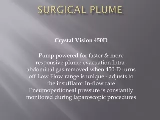 Surgical Plume