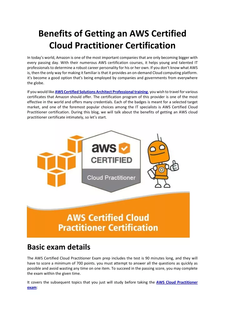 benefits of getting an aws certified cloud