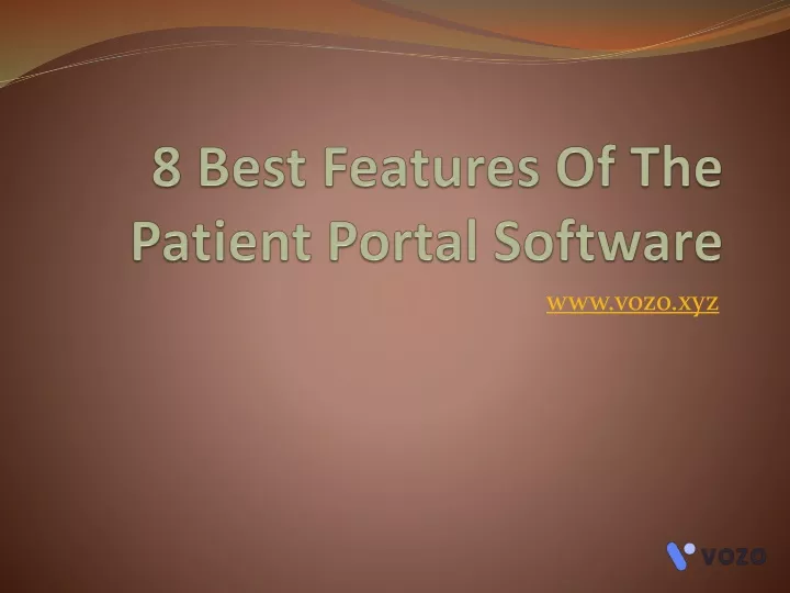 8 best features of the patient portal software