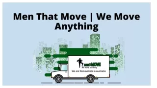 Best Movers in Sydney | Men That Move