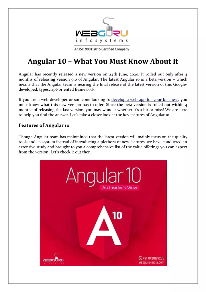 angular 10 what you must know about it