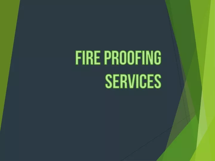 fire proofing services