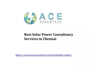 Best Solar Power Consultancy Services