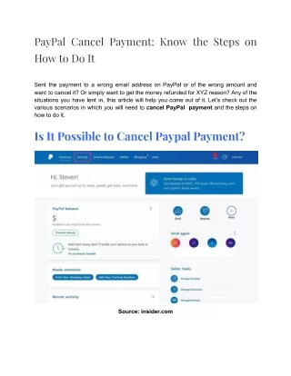 PayPal Cancel Payment: Know the Steps
