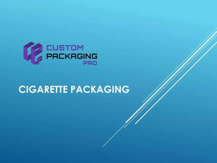 cigarette packaging