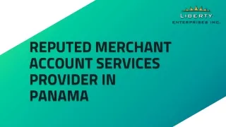 Reputed merchant account services provider in Panama