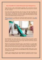 Know About How To Look For Professional Carpet Cleaning Service - slide 1