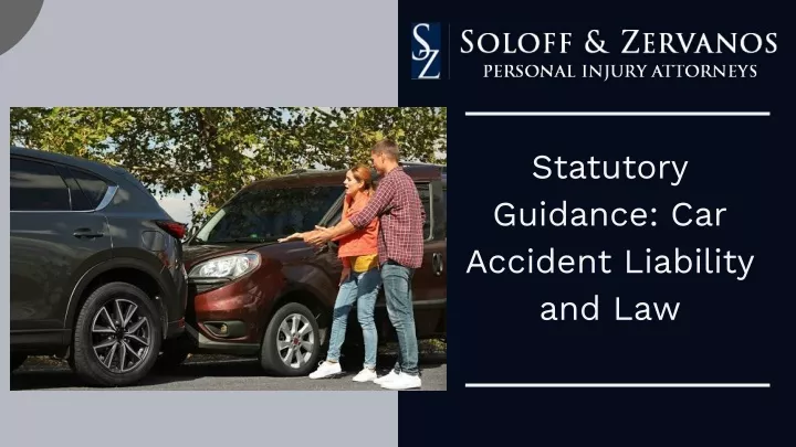 statutory guidance car accident liability and law