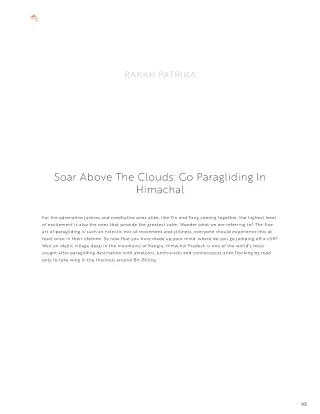 Soar Above The Clouds: Go Paragliding In Himachal