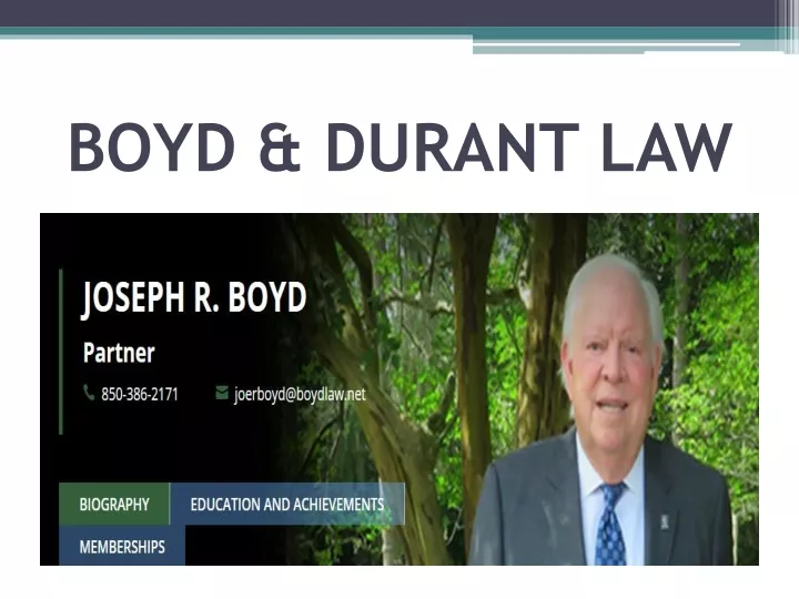 boyd durant law