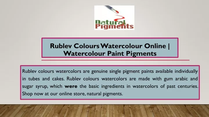 rublev colours watercolour online watercolour paint pigments
