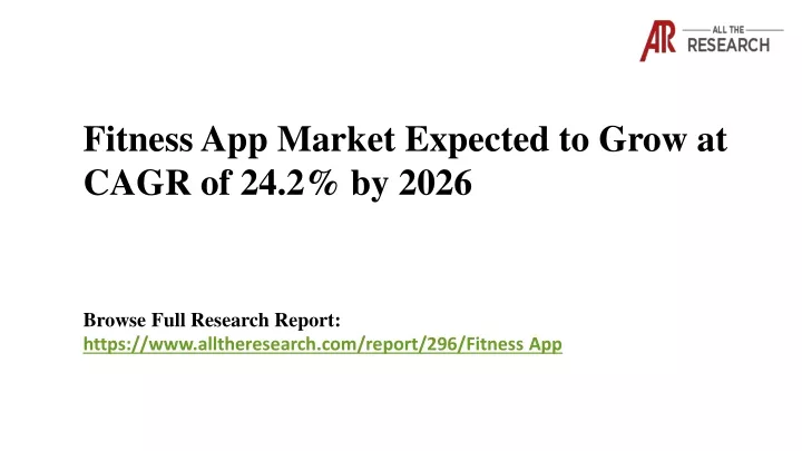 fitness app market expected to grow at cagr