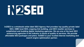 Best SEO Reseller Services - In2SEO