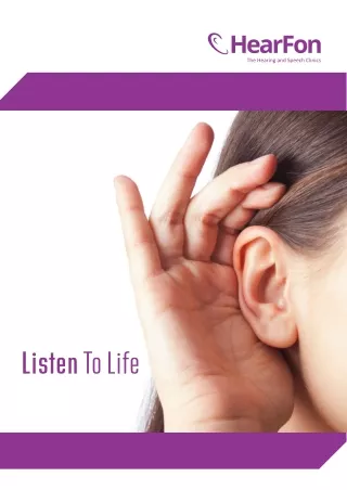 Listen to life with HearFon Hearing Aids