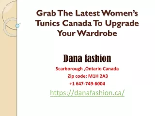 Grab The Latest Women’s Tunics Canada To Upgrade Your Wardrobe