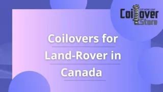 Coilovers for Land-Rover in Canada at Coilover Store