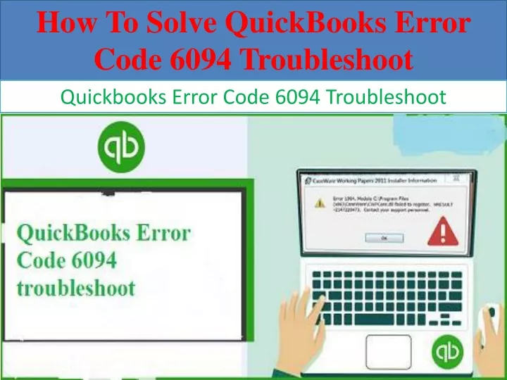 how to solve quickbooks error code 6094