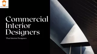 Best Commercial Interior Design Services- Thar Interior Designers