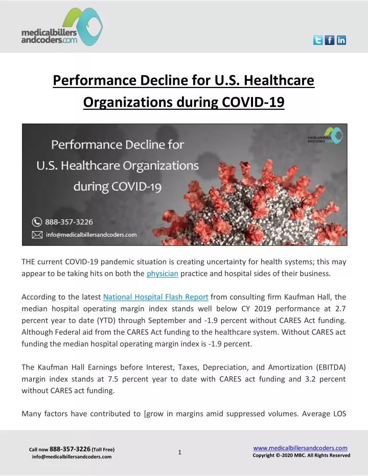 performance decline for u s healthcare