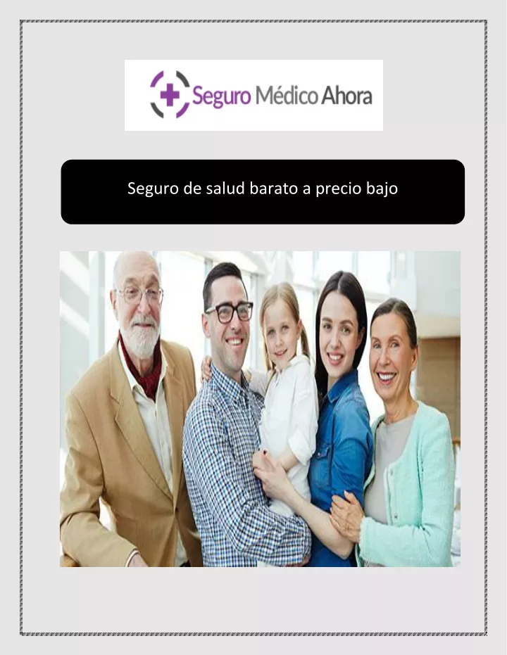 seguro de salud barato a precio bajo