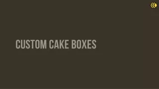 custom cake boxes