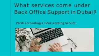 what services come under back office support in dubai