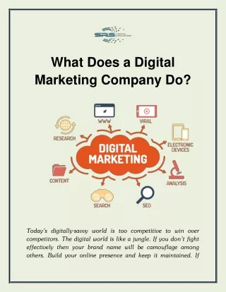 What Does a Digital Marketing Company Do?