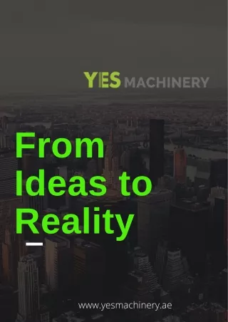 from ideas to reality