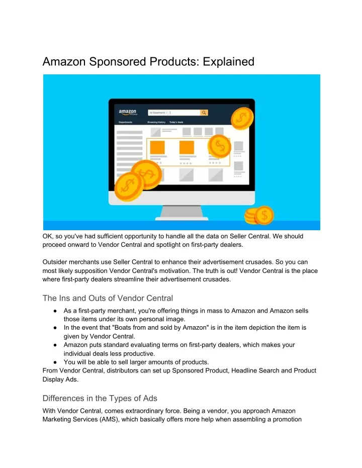 amazon sponsored products explained