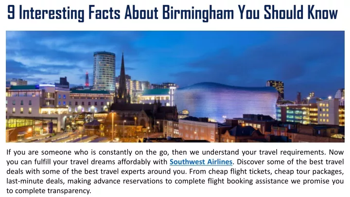 9 interesting facts about birmingham you should