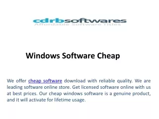 windows software cheap