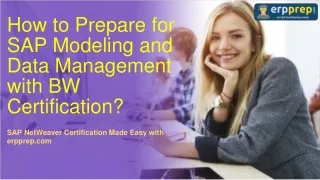 how to prepare for sap modeling and data
