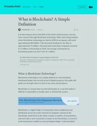 What is blockchain; a simple definition