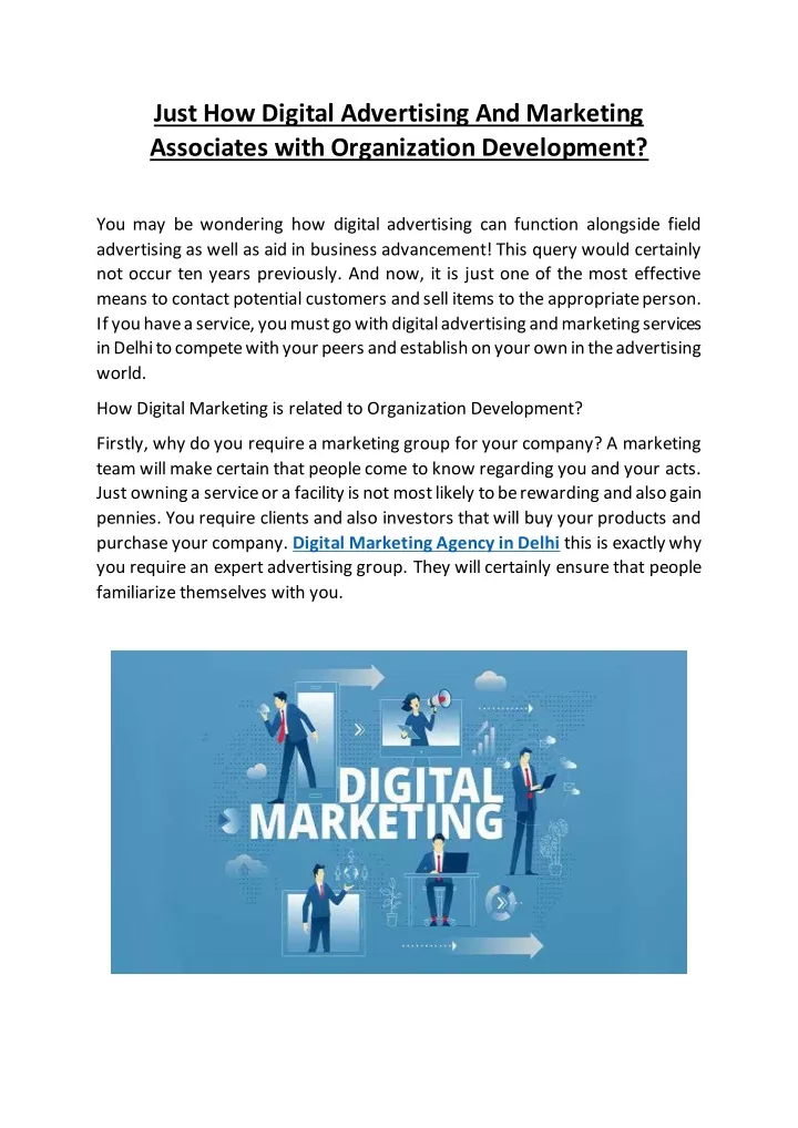 just how digital advertising and marketing