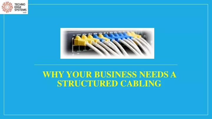 why your business needs a structured cabling