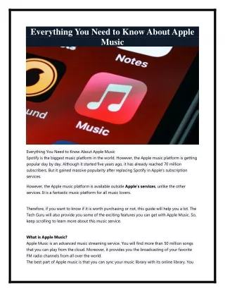 everything you need to know about apple music