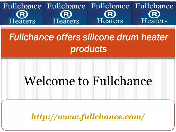fullchance offers silicone drum heater products