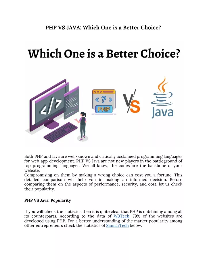 php vs java which one is a better choice