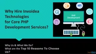 Why Hire Invoidea Technologies  for Core PHP Development Services?