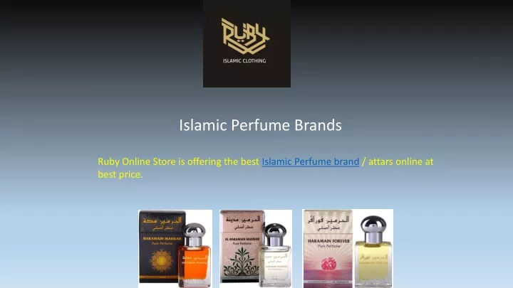islamic perfume brands