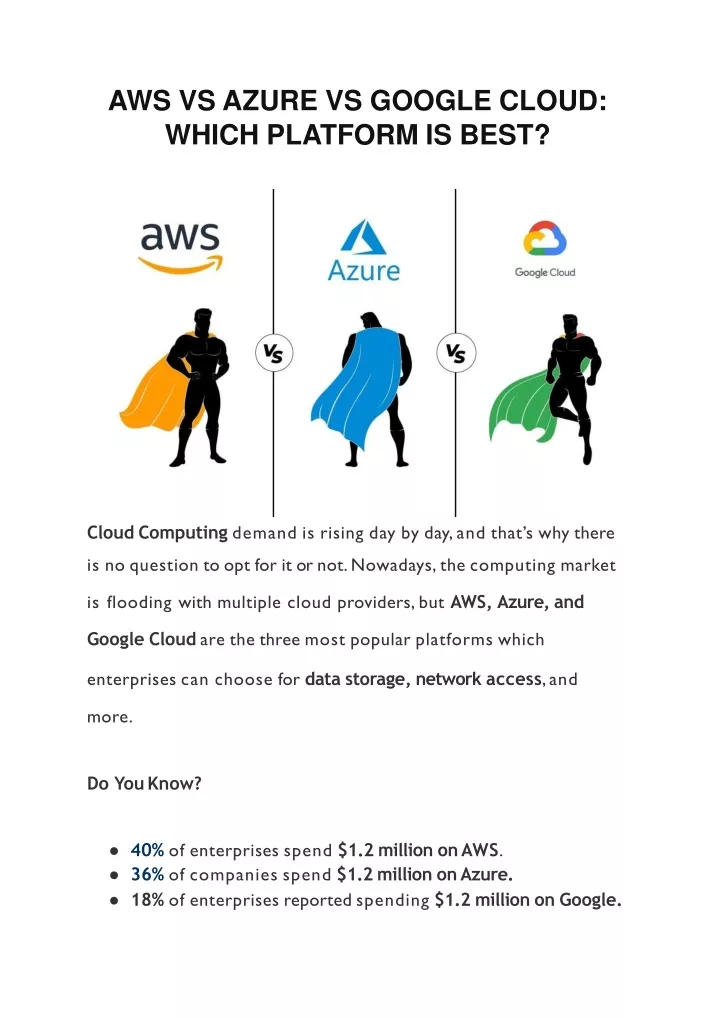 aws vs azure vs google cloud which platform