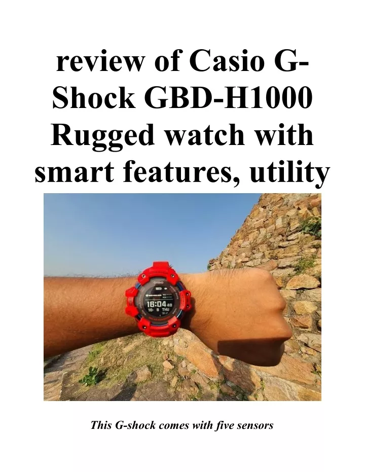 review of casio g shock gbd h1000 rugged watch